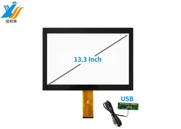 13Écran multi-touch de 0,3 pouces avec interface USB 10 points pour plusieurs applications.