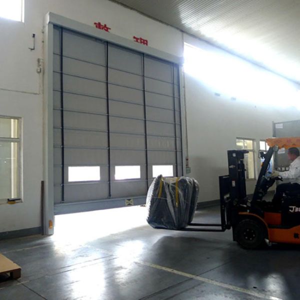 Aluminum Alloy Spiral Fast Door Security Heavy Metal Doors Industrial Windproof