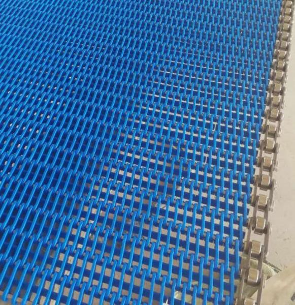 Cinturão superior de conveyor perfurado para alimentos para processamento de biscoitos