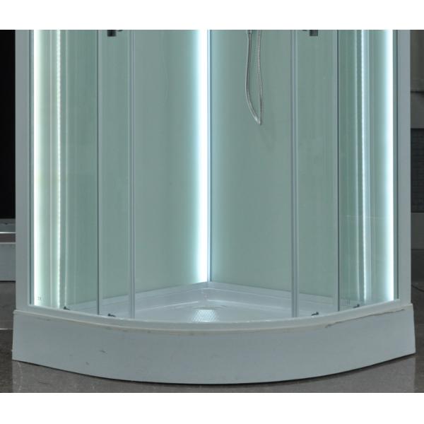 Свободные стоящие кабины ливня квадранта с прозрачной закаленной стеклянной фикчированной панелью