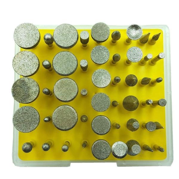 50pcs Diamond Burr Set Grinding Burrs For Dremel Rotary Tool