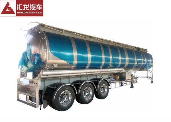 3 Axle 42000 L Fuel Transfer Tank Trailer / Tanker Trailer Large Carrying Capacity
