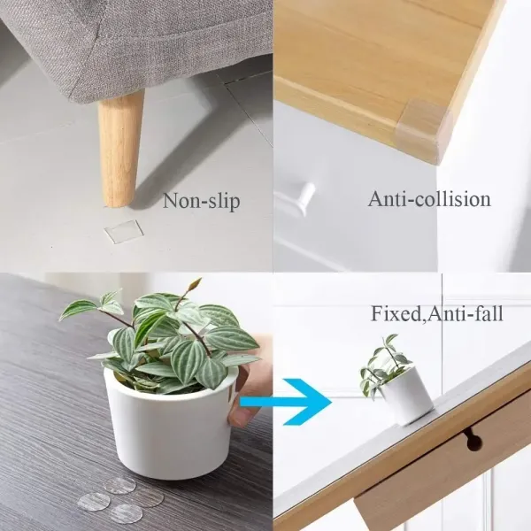 Double Sided 10mm Nano Adhesive Sticker Paper Die Cut for Posters Walls Crafts Sticky Dots That Leave No Traces for Balloons