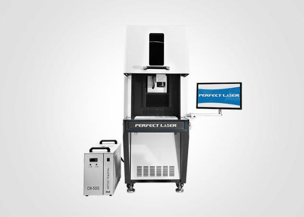 Máquina marcadora a laser UV opcional à prova de fogo com gabinete fechado