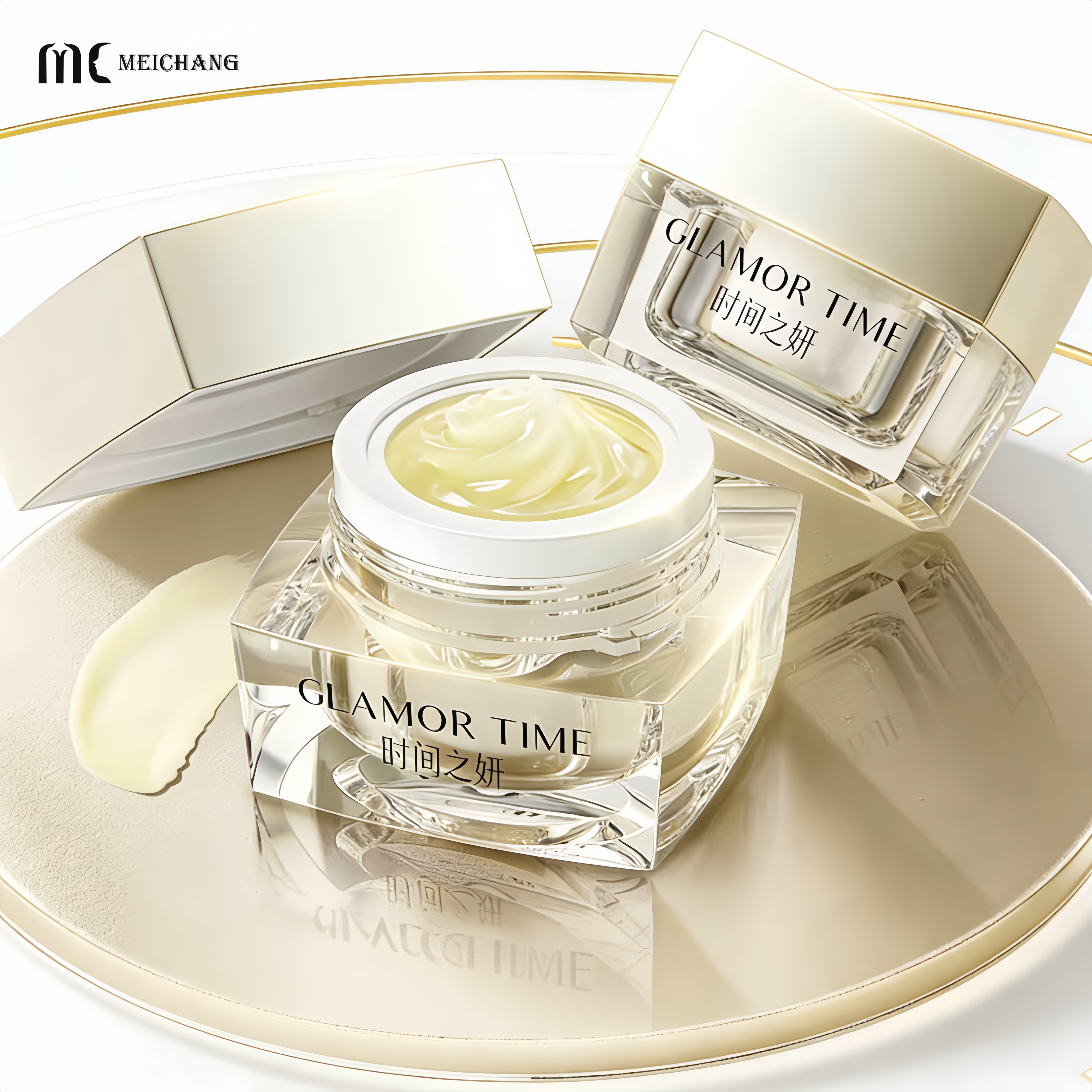 High-Clarity Square Acrylic Cream Jar in 15G,20G,30G,50G for Premium Cosmetic Packaging