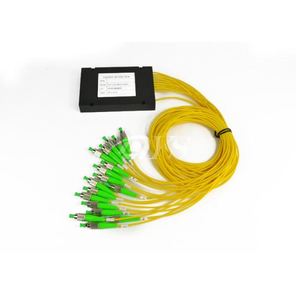 FC / APC Connector Optical Fiber Splitter 1x16 Way PLC With ROHS Certifaction