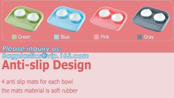 Lovely Personalized portable pet dog food water bowl ceramic plastic, Plastic pet bowl /PP pet dish for dog /food pail f