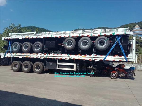 45t Heavy Duty Flatbed  Semi Trailer Container And Bulk Products Transport
