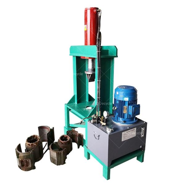 Motor de sucata Motor elétrico Estator Reciclagem de cobre Enrolamento de corte de máquina de puxar