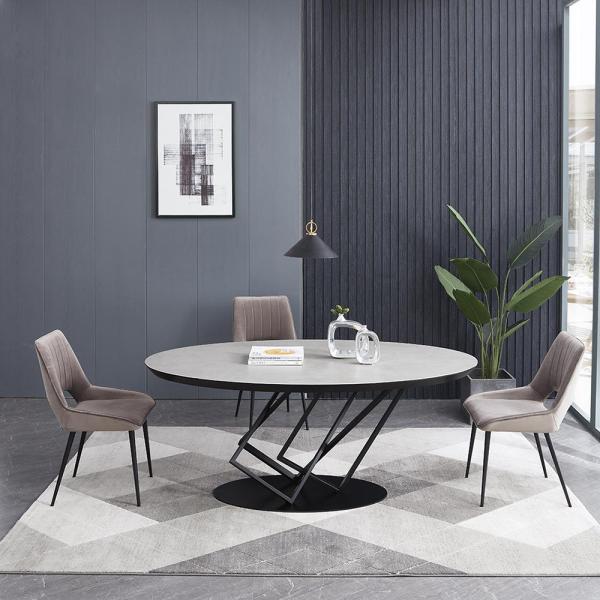 Modern  Custom-made  Luxury Living room Furniture Marble  Round Design Dinning Table