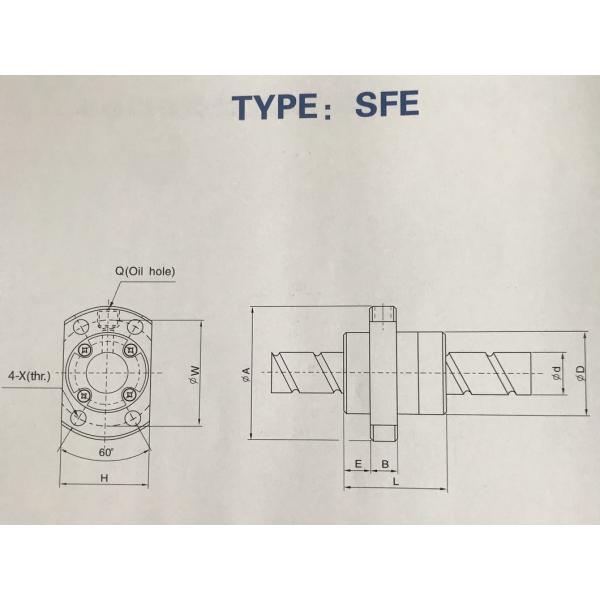 ZV3 Precision Auto Rolled Ball Screw Sfe Type for High Precision Applications