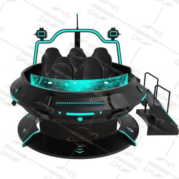 Dreamland Guangzhou vr supplier battleship UFO Tank 5 Seat Cinema VR Rotation Motion Simulator 9D VR Chair