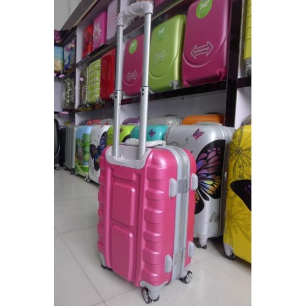 latest new type abs luggage sets with aluminum frame super light weight
