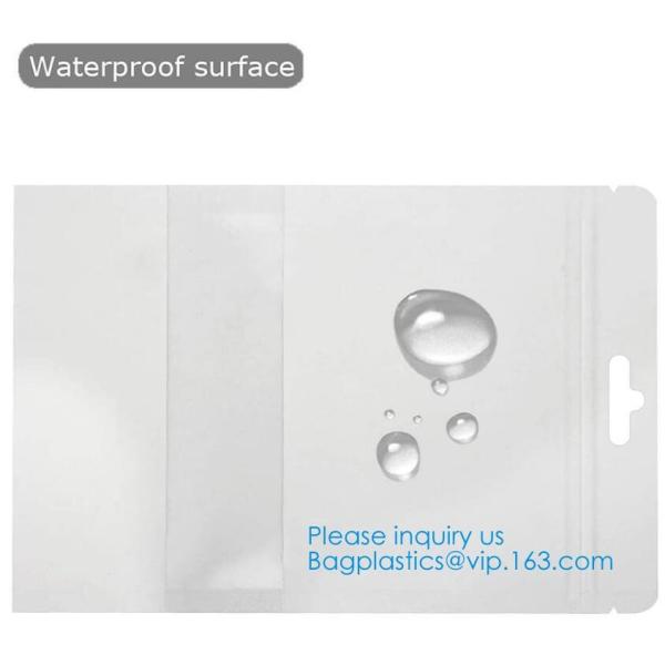 White Kraft Paper Stand Up Zipper Pouches Aluminum Foil High Barrier Quad Seal Bag For Food Package