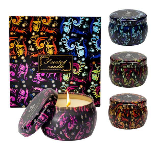 Home Decoration Aromatic Candle Tin Scented Candle Private Label Scented Candles