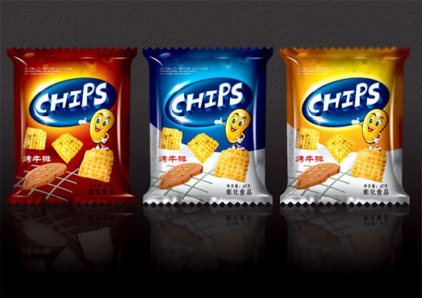 Customized Potato Chips Plastic Packaging Bags with Heat Seal