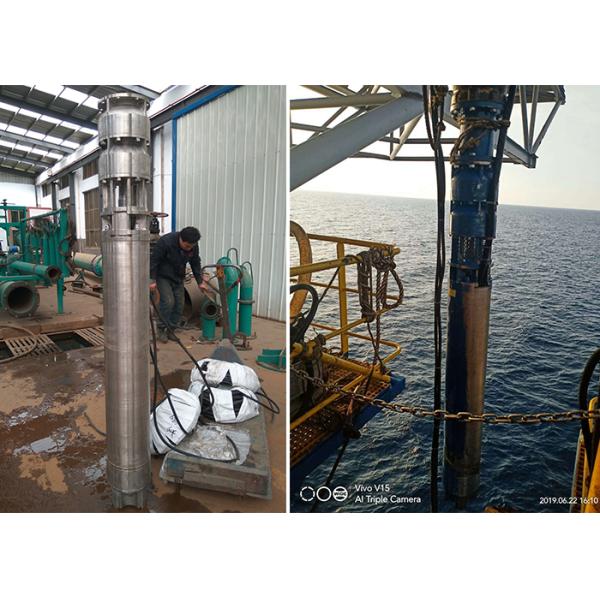 Sea Water Deep Well Submersible Pump 75kw 100hp SS316L Material 60m Head