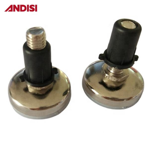 Adjustable Furniture Legs with M6 M8 Threaded Rubber Feet Nylon Plastic Material