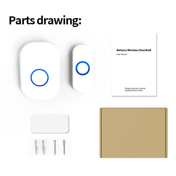 Custom Smart Home Security Package Wireless 433MHz Doorbell 300M Long Range
