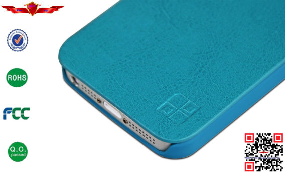 New High Quality Colorful PU Flip Case For Iphone 5S With Stander 100% Perfect Fit