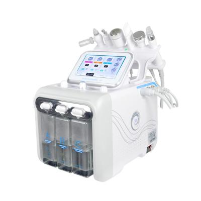 máquina de limpeza 6/7 H2o2 da pele 300W em 1 remoção principal preta facial do Hydra