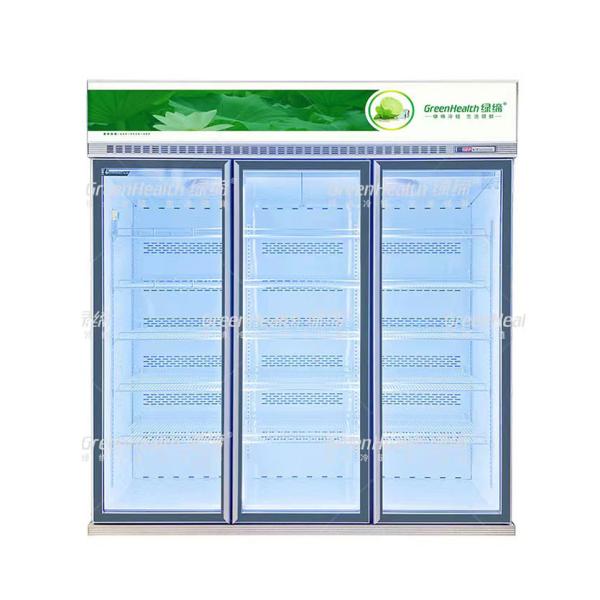 Premium Commercial Upright Fridge Glass Door Refrigerated Merchandiser Reach-In Refrigerator