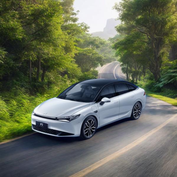 Energy XPENG P5 Sedan Car Interstellar Green 4 Doors 5 Seats Latest Model