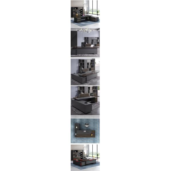 Школьный МДФ Luxury Executive Office Desk Set for Commercial Furniture Управляющий офисный стол