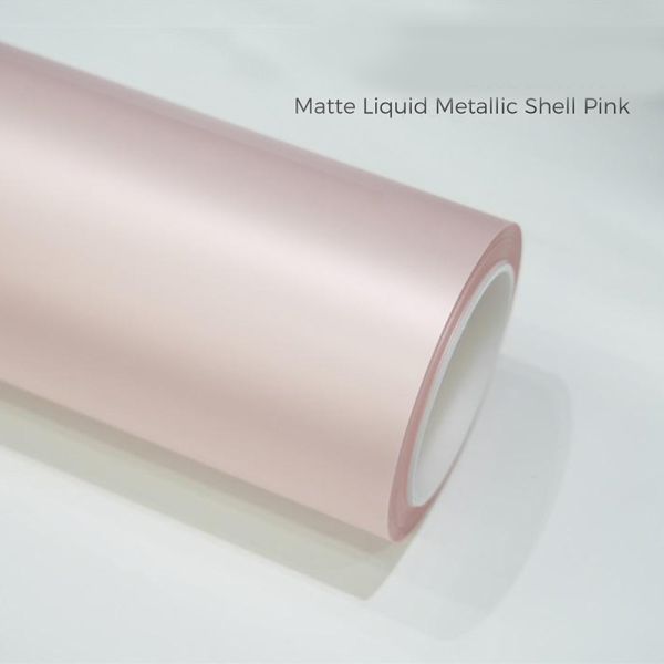 UV Protection Metallic Car Vinyl Wrap Self Healing Liquid Vinyl Car Wrap Shell Pink