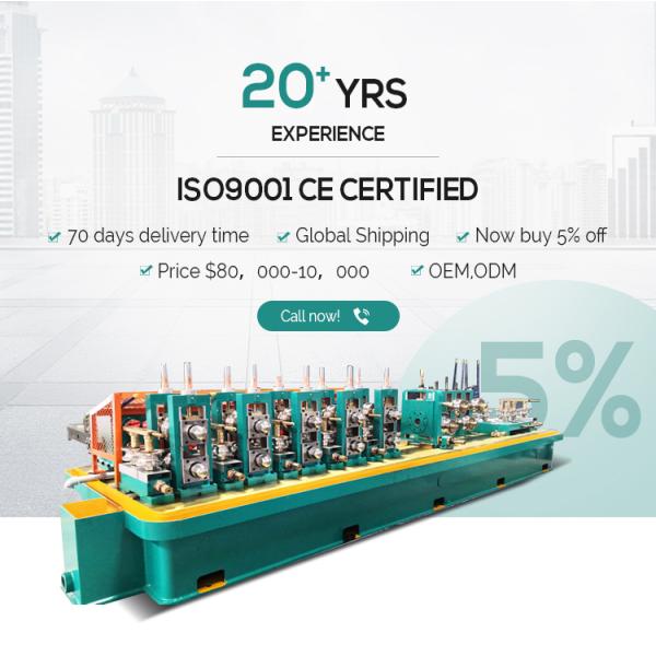 Welding Iron Pipe Making Machine For Tube Manufacturing Production Line