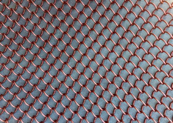 Stainless Steel Wire Material Metal Chain Curtains Woven Wire Mesh Application