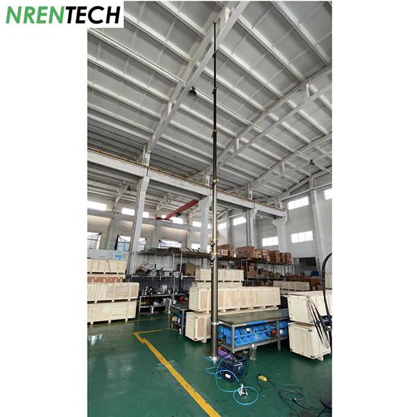 12m pneumatic telescopic mast 30kg payloads 2.55m closed height, work for antenna