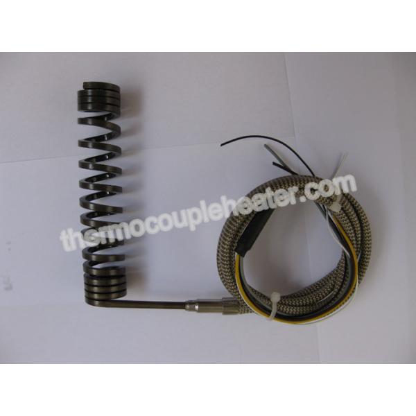 Mini Coil Heater With Thermocouple Type J or K stainless steel shell 1m fiberglass lead wire