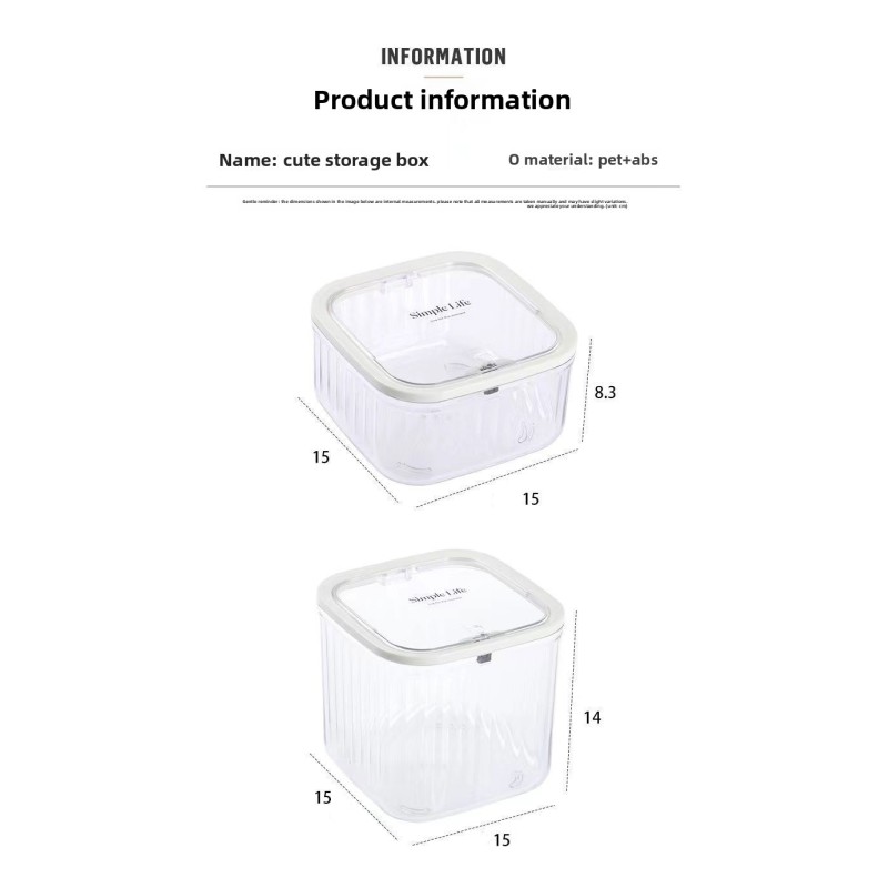Factory Direct Minimal Vertical Stripe Design Large Capacity Toy Decor Storage Box Acrylic Transparent Dustproof Display Box