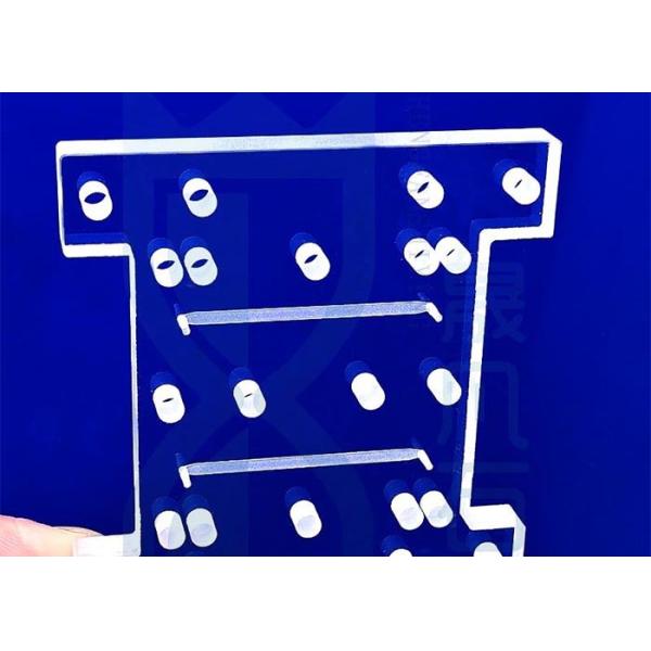 Transparent Fused Quartz Plate With Laser Drill Holes