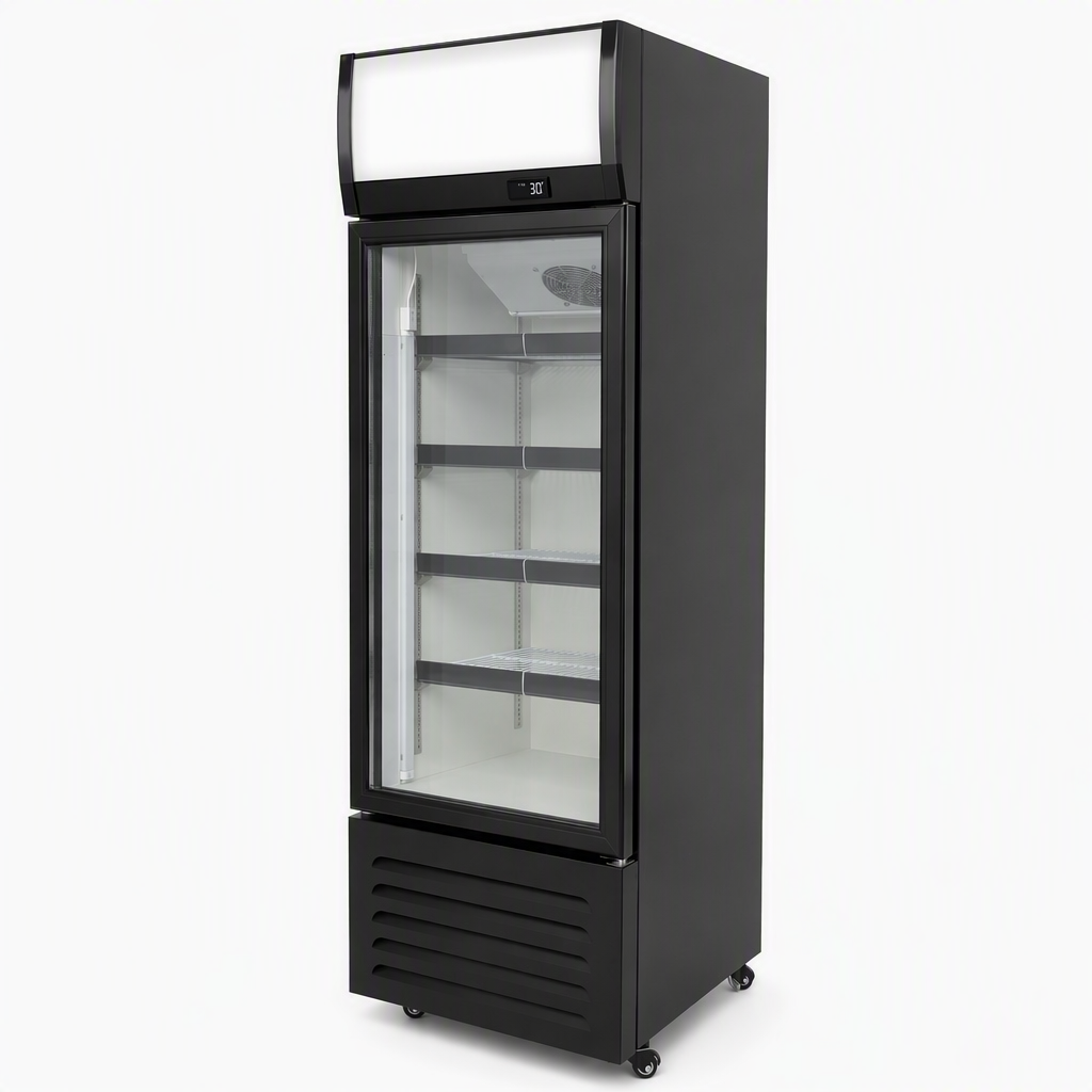 Commercial Glass Door Beverage Cooler with Adjustable Shelves LED Lighting and Energy Efficient Design