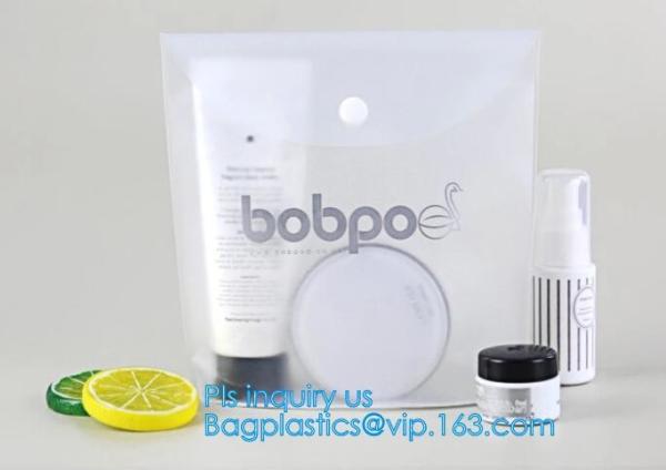 PVC Makeup bag Organiser Black Frosted translucence plastic pvc bag transparent bag, korean cosmetic bag makeup, handle
