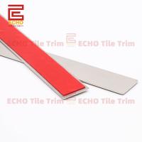 Self-adhesive 304 Stainless Steel Flat Strip Edge Tile Trim Thickness Regularly 0.5-1.2mm 20mm