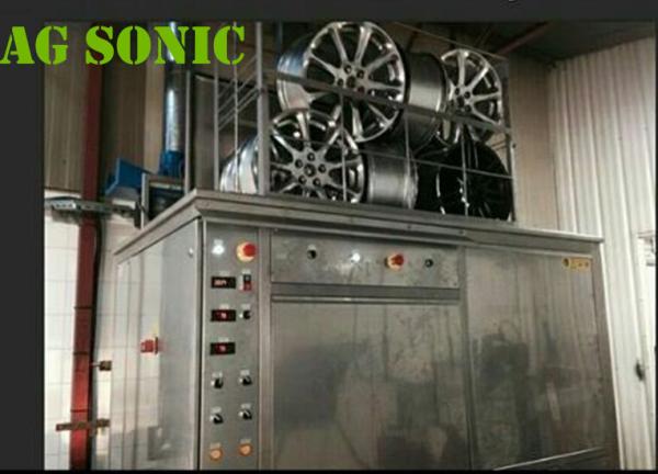 Aircraft Components Ultrasonic Engine Cleaner 360L Tank With Electric Lifting Tyre