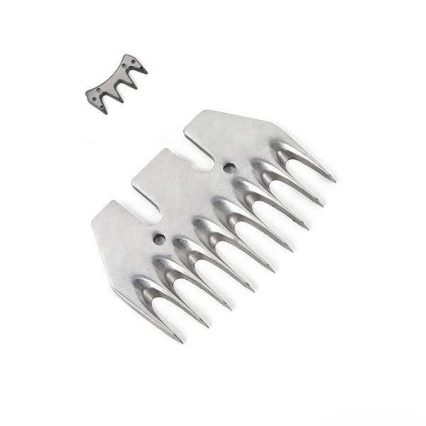 Straight 9 Teeth Horse Clipper Blade Carbon Steel Dog Clipper Blades Customizable