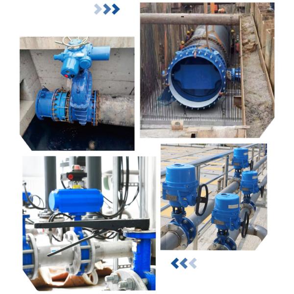 Wireless Remote Double Eccentric butterfly Valve Price with Electric Actuator