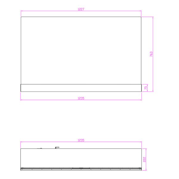 55 Inch 2K OLED transparent oled display buy Indoor with Touch for Animated Content