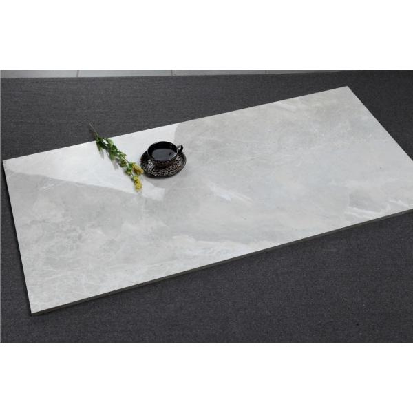 Simple Copper White Color Marble Look Porcelain Tile Heat Insulation