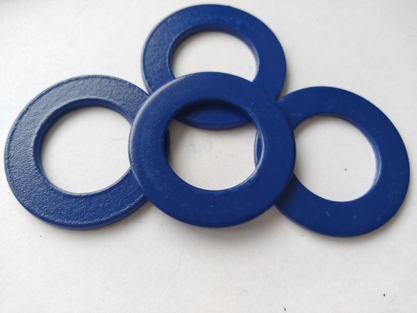 Carbon Steel Plain Washer PTFE Coated in Blue with Grade 4.8-12.9 and ISO/ASME/DIN/JIS/GB Standard