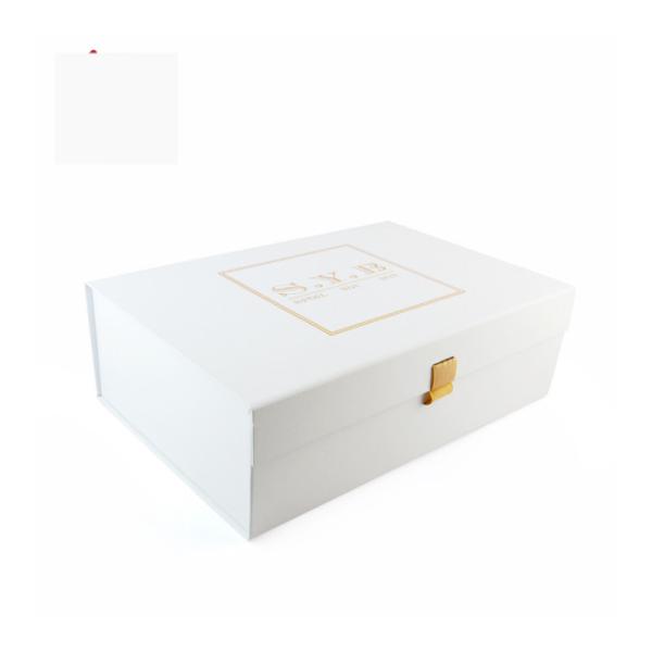 SGS Recycled Button Closure 1000g Rigid Cardboard Foldable Gift Boxes