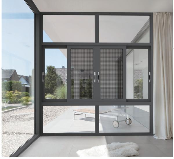 Operar sin problemas Ventana corredera de aluminio con doble cristal