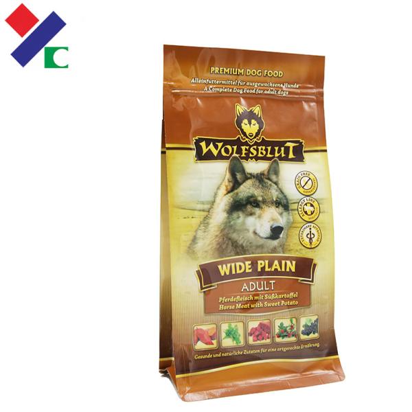 Лоснистая сумка упаковки еды собаки Matt 120 10KG микронов полиэтиленового пакета алюминиевой фольги с молнией