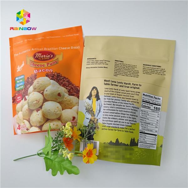 Plastic Mylar Plastic Pouches Packaging For Dried Food Protein Powder