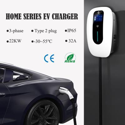 IK10 Level Two AC EV Charger Waterproof 11kw Home Charger Remote Control