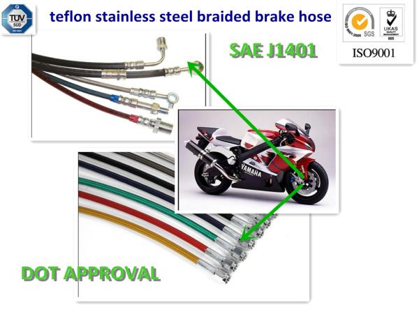 dot approved OE stainless steel wire braided brake line